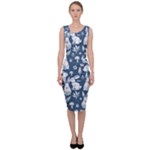 Easter bunny pattern Sleeveless Pencil Dress