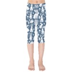 Easter bunny pattern Kids  Capri Leggings 