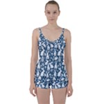 Easter bunny pattern Tie Front Two Piece Tankini