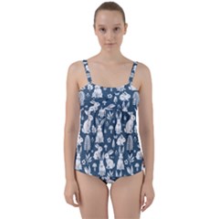 Twist Front Tankini Set 