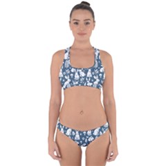 Easter bunny pattern Cross Back Hipster Bikini Set from ArtsNow.com