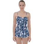 Easter bunny pattern Babydoll Tankini Top