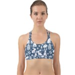 Easter bunny pattern Back Web Sports Bra