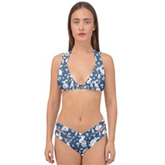 Double Strap Halter Bikini Set 