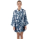 Easter bunny pattern Long Sleeve Satin Kimono