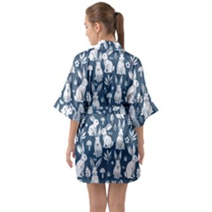 Half Sleeve Satin Kimono  