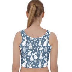 Velvet Racer Back Crop Top 