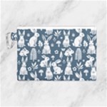 Easter bunny pattern Canvas Cosmetic Bag (Large)