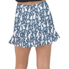 Fishtail Mini Chiffon Skirt 