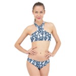 Easter bunny pattern High Neck Bikini Set