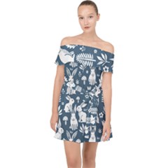 Off Shoulder Chiffon Dress 