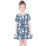 Easter bunny pattern Kids  Simple Cotton Dress