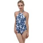 Easter bunny pattern Go with the Flow One Piece Swimsuit