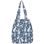 Easter bunny pattern Center Zip Backpack