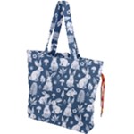 Easter bunny pattern Drawstring Tote Bag