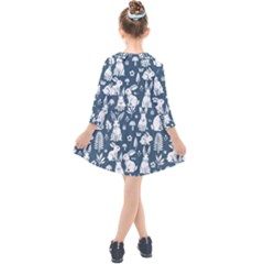 Kids  Quarter Sleeve Shirt Dress 