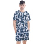 Easter bunny pattern Men s Mesh T-Shirt and Shorts Set