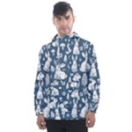 Easter bunny pattern Men s Front Pocket Pullover Windbreaker