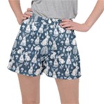Easter bunny pattern Women s Ripstop Shorts