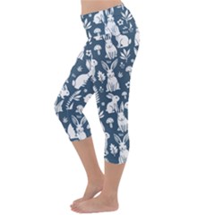 Lightweight Velour Capri Yoga Leggings 