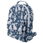 Easter bunny pattern Flap Pocket Backpack (Small)