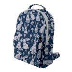 Easter bunny pattern Flap Pocket Backpack (Large)