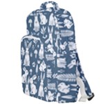 Easter bunny pattern Double Compartment Backpack
