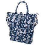 Easter bunny pattern Buckle Top Tote Bag