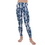 Easter bunny pattern Kids  Lightweight Velour Leggings