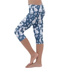 Kids  Lightweight Velour Capri Leggings  
