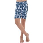 Easter bunny pattern Kids  Lightweight Velour Cropped Yoga Leggings