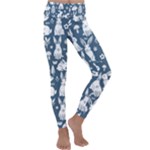 Easter bunny pattern Kids  Lightweight Velour Classic Yoga Leggings