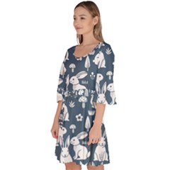 Velour Kimono Dress 