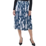 Easter bunny pattern Classic Velour Midi Skirt 