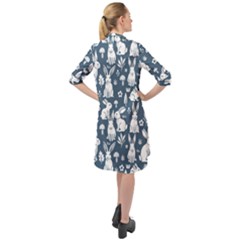 Long Sleeve Mini Shirt Dress 