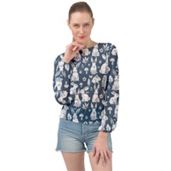 Banded Bottom Chiffon Top 
