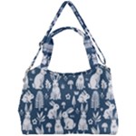 Easter bunny pattern Double Compartment Shoulder Bag