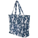Easter bunny pattern Zip Up Canvas Bag