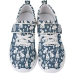 Easter bunny pattern Men s Velcro Strap Shoes