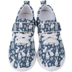 Easter bunny pattern Women s Velcro Strap Shoes
