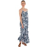 Easter bunny pattern Cami Maxi Ruffle Chiffon Dress