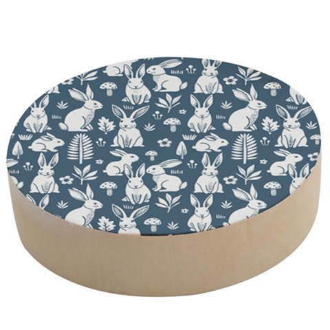 Easter bunny pattern Wooden Bottle Opener (Round) from ArtsNow.com