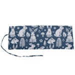 Easter bunny pattern Roll Up Canvas Pencil Holder (S)