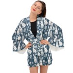Easter bunny pattern Long Sleeve Kimono