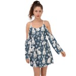 Easter bunny pattern Boho Dress