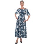 Easter bunny pattern Shoulder Straps Boho Maxi Dress 