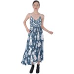 Easter bunny pattern Tie Back Maxi Dress