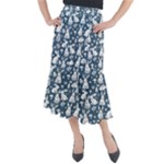 Easter bunny pattern Midi Mermaid Skirt