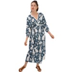 Easter bunny pattern Grecian Style  Maxi Dress