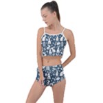 Easter bunny pattern Summer Cropped Co-Ord Set